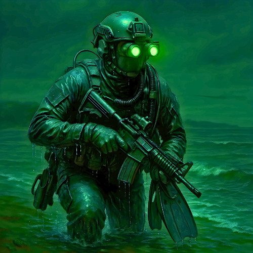 Green Faces and Ghost Steps (A Tribute to Navy SEALs and Their Silent Legacy)