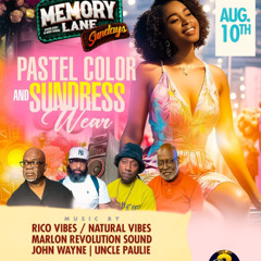NATURAL VIBES WITH RICOVIBES LIVE JUGGLING AT MEMORY LANE SUNDAYS AUGUST 10th 2025