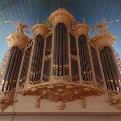Organist Jan Dekker , Naber Orgel Grote Kerk Sliedrecht
