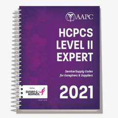 download EPUB 🖌️ 2021 HCPCS Level II Expert: Service/Supply Codes for Caregivers & S
