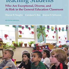 [Free] PDF 📖 Teaching Students Who are Exceptional, Diverse, and At Risk in the Gene