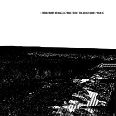 I Turned Away an Angel Because I'm Not the Devil I Wish I Could Be.