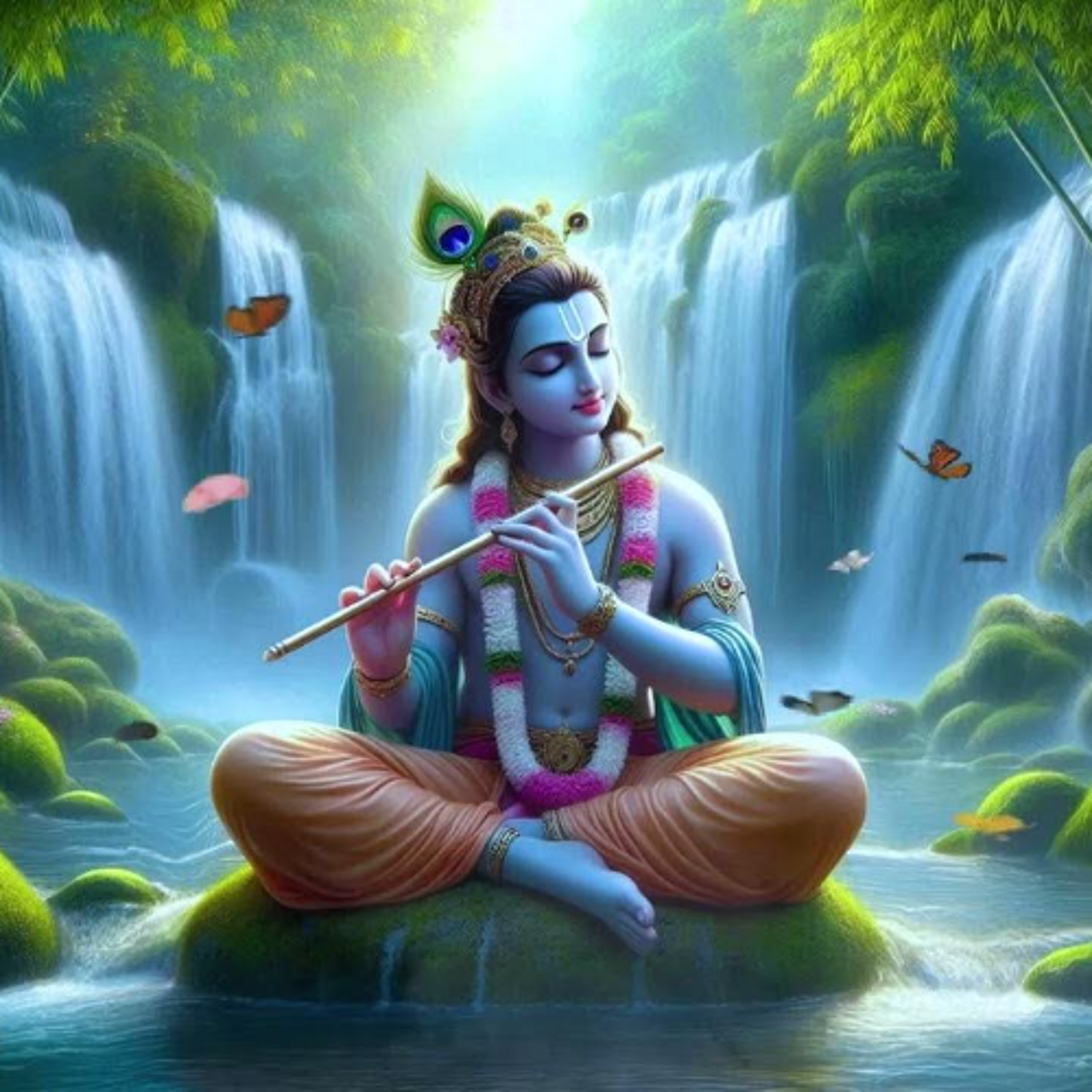 Krishna's Enchanting Flute with Soothing Music