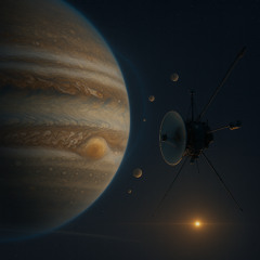 Within Jupiter’s Magnetosphere, the Sun Rises Afar