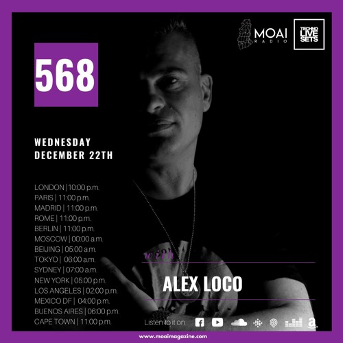 Stream 🟣🟣🟣MOAI Radio | Podcast 568 | Alex Loco | Italy by MOAI TECHNO  LIVE SETS Magazine | Listen online for free on SoundCloud