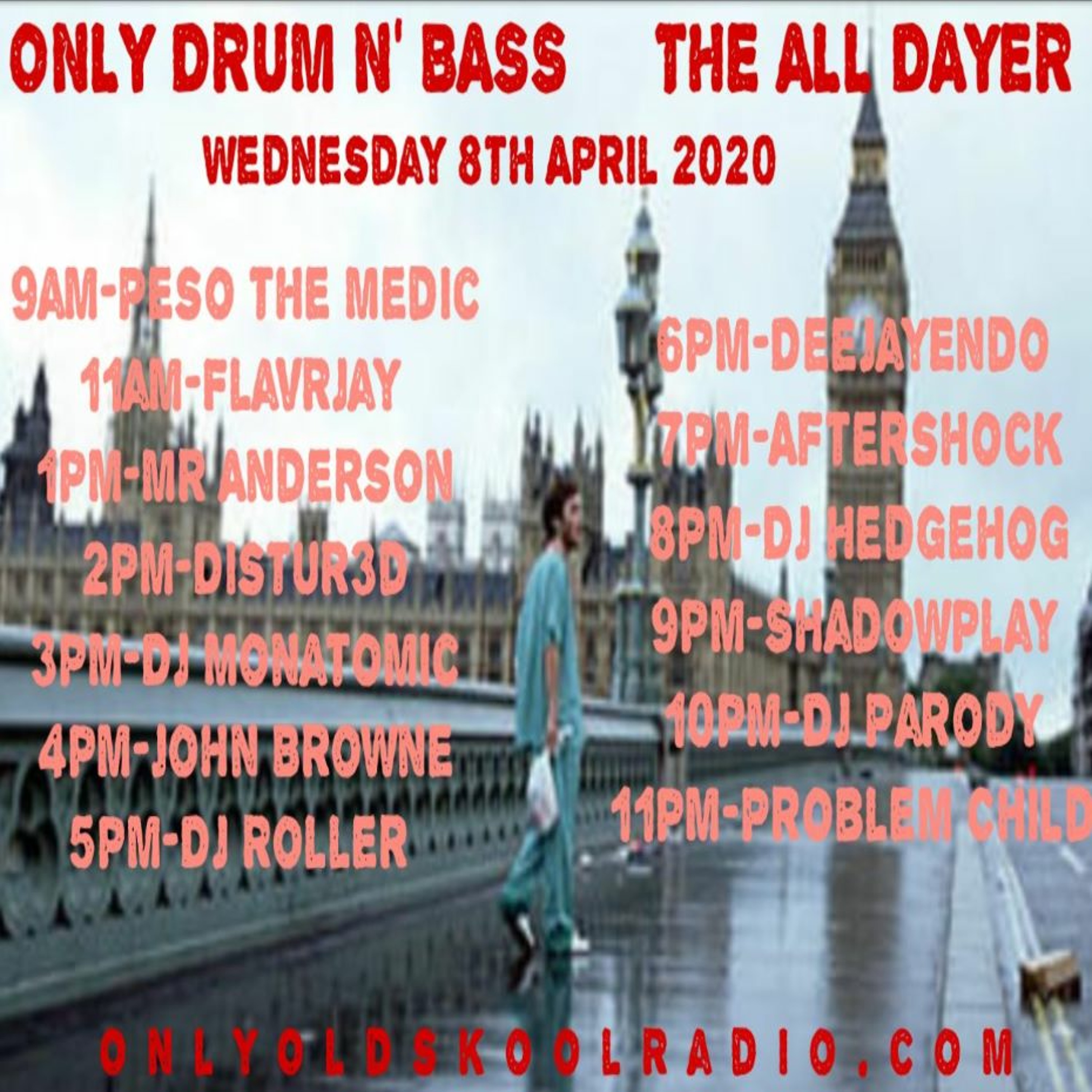 FLavRjay. OD'n'B. All Dayer Pt 1. 8-4-2020 episode artwork