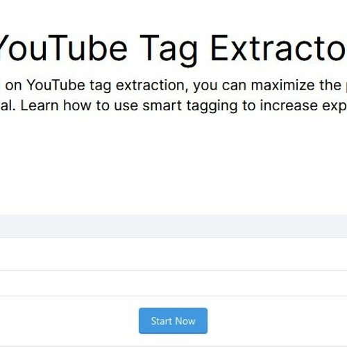 Youtube Tag Extraction Tool - 100% Free and Working
