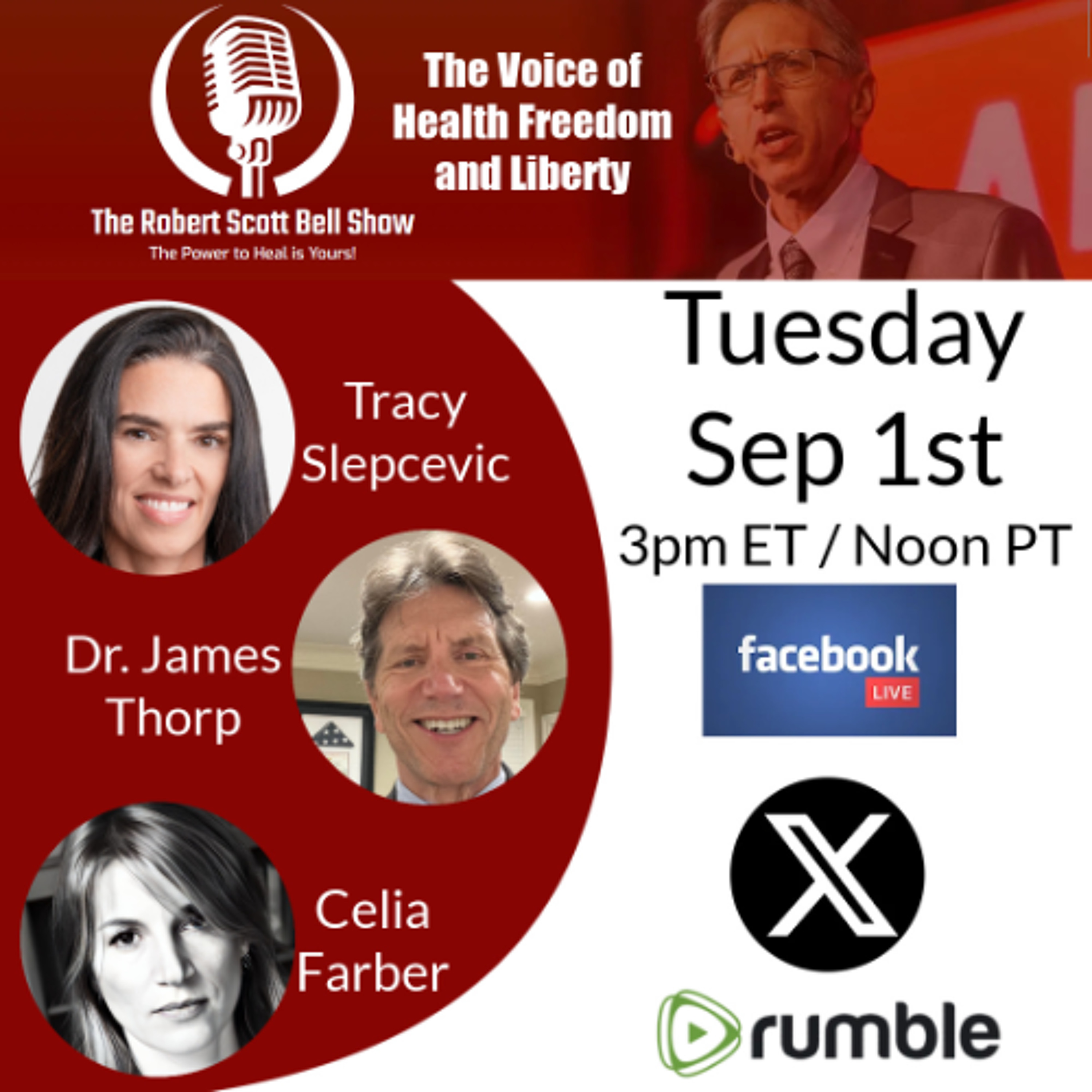 Trump Demands COVID Jab Data, Tracy Slepcevic, Autism Walk, Dr. James Thorp & Celia Farber, Vax Facts - The RSB