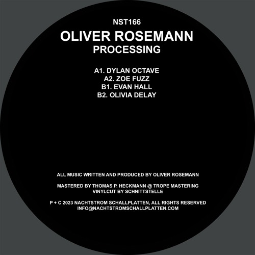 [NST166] Oliver Rosemann - Processing EP