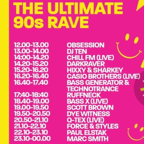 Stream Obsession - Ultimate 90s Rave, Main Room Opening Set by ...