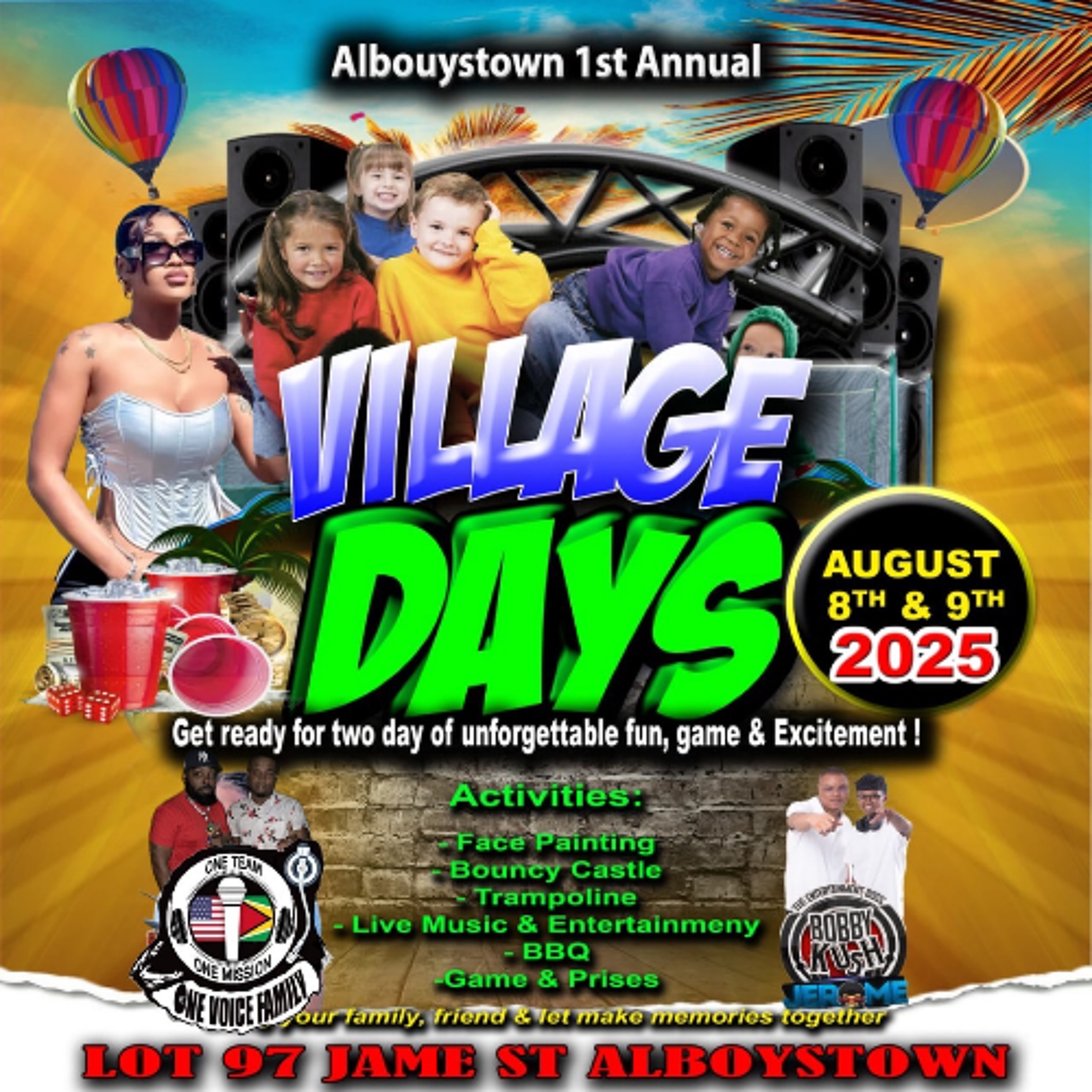 ALBOUYSTOWN 1ST. ANNUAL VILLAGE DAYS 2025 PROMO UPDATE BY SELECTOR PRINCE & DJ PINDAR