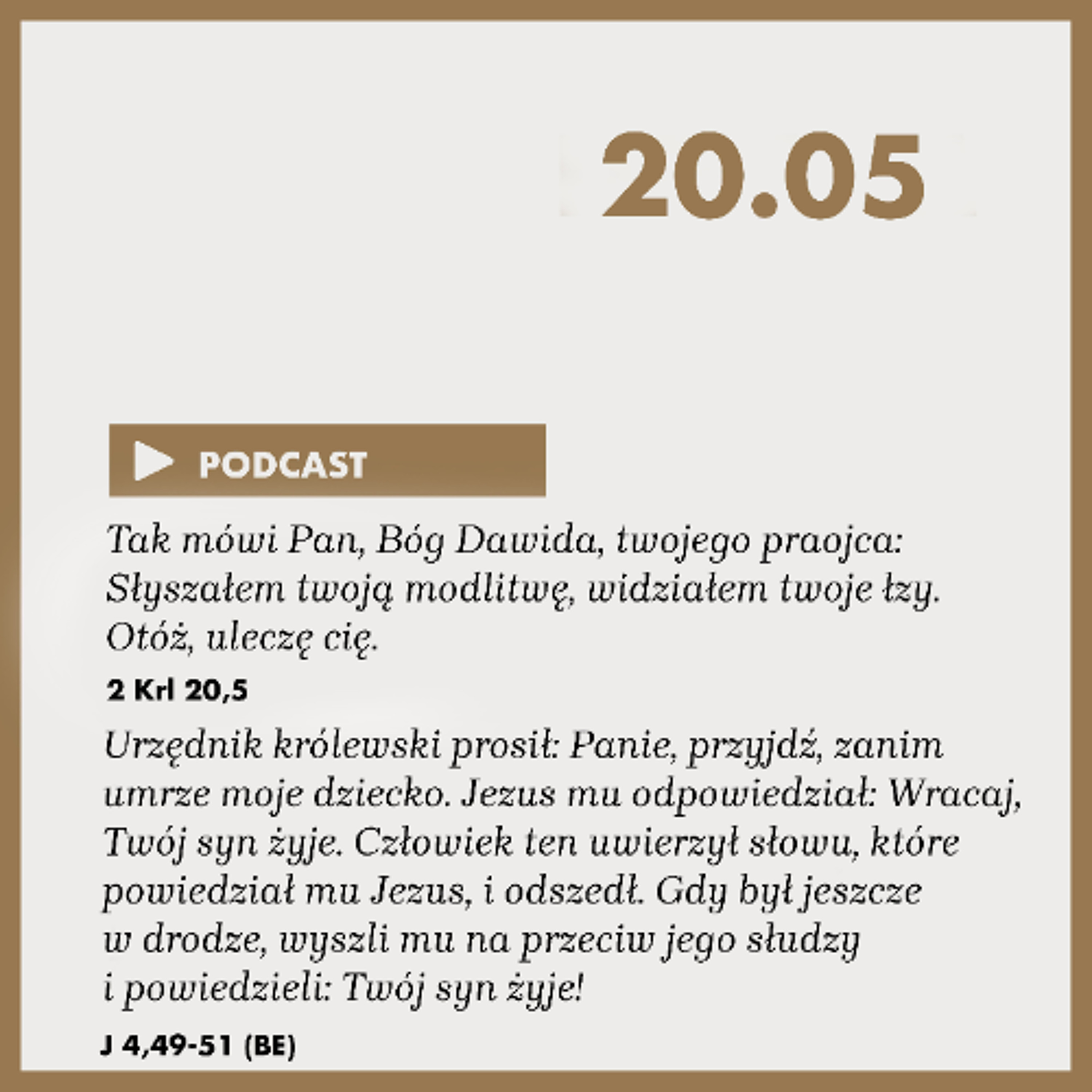 Poranek ze Słowem na 20 maja 2025 episode artwork