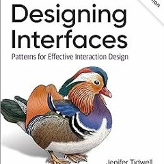 Designing Interfaces: Patterns for Effective Interaction Design BY: Jenifer Tidwell (Author),Ch