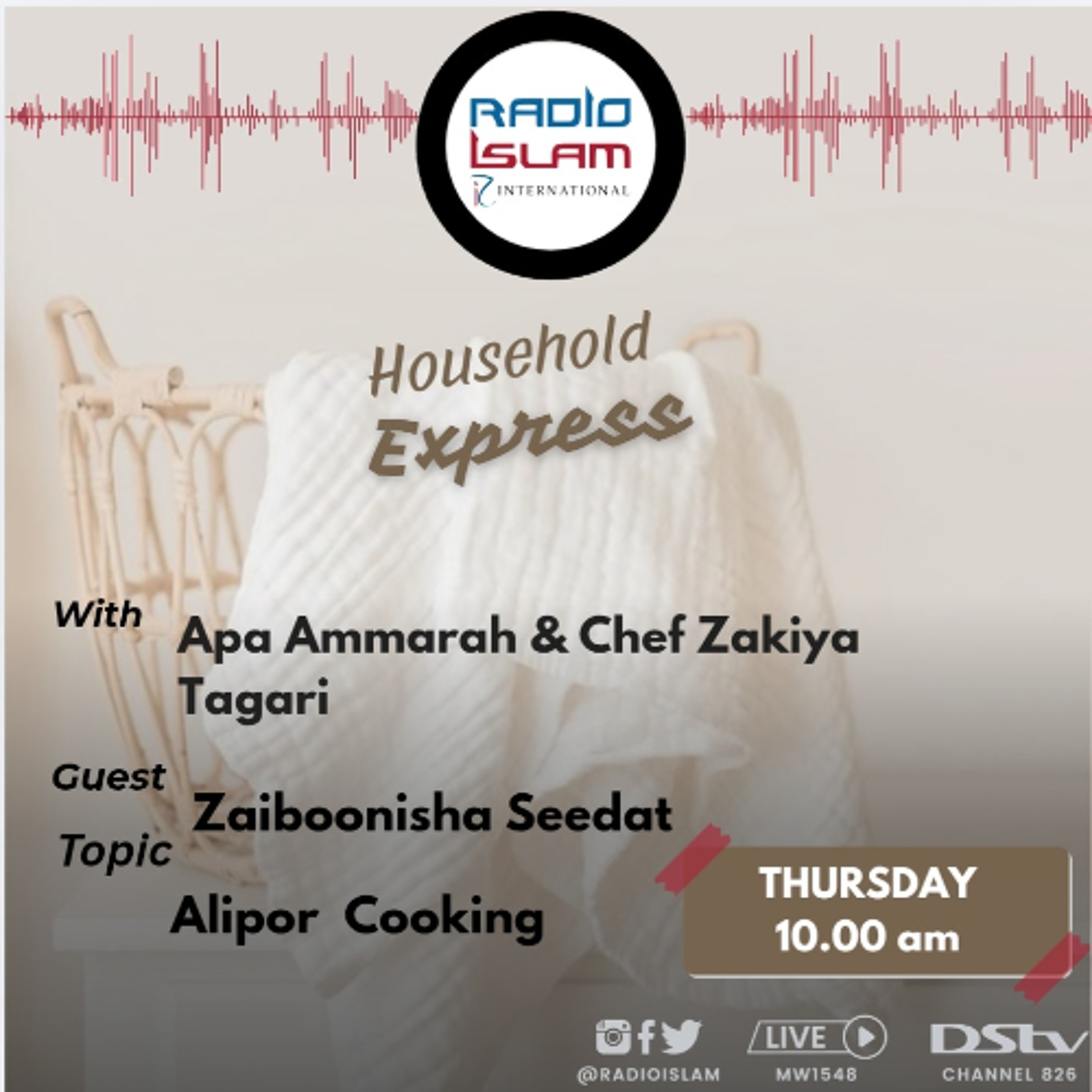 Household Express:Alipor Cooking Guest Zaiboonisha Seedat