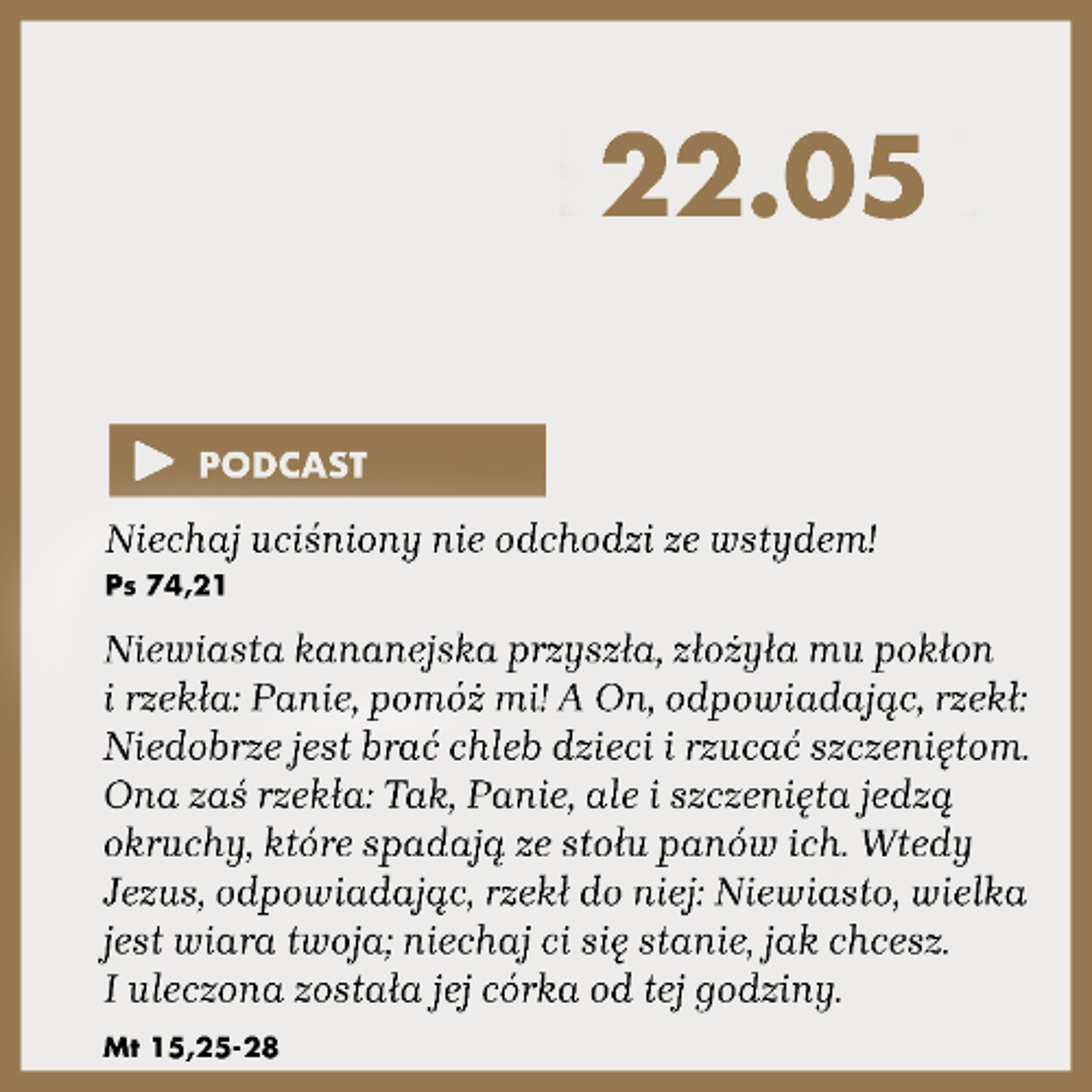 Poranek ze Słowem na 22 maja 2025 episode artwork