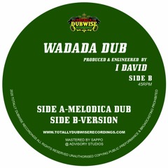 I David│Wadadda Dub│Melodica Dub│7" Vinyl Release