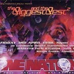Andy C @ One Nation 'The Biggest and the Best 2' on 3 April 1998, with MCs Fearless & Shabba D
