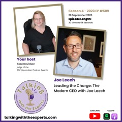 2023 EP509 Leading the Charge: The Modern CEO with Joe Leech