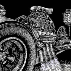Road Kings Muff - Burning Wheels