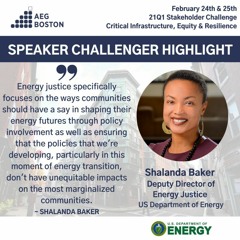 Shalanda Baker: 21Q1 AEG Boston Speaker Challenger