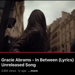 Gracie Abrams - In Between - (Remix) (No Drums/FX)