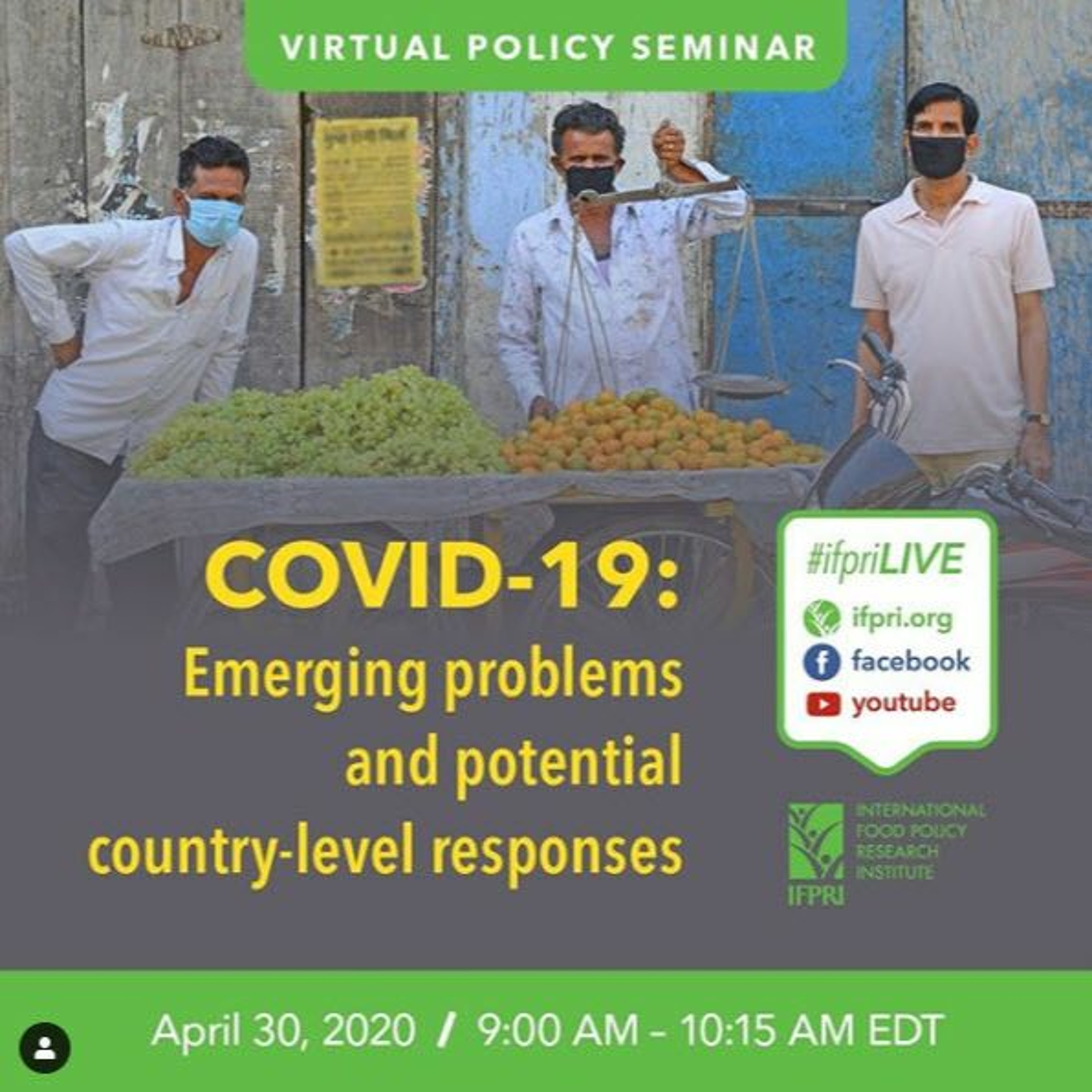 COVID-19: Emerging problems and potential country-level responses - 04/30/2020 episode artwork