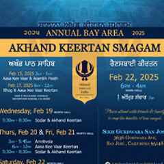 Bhai Keerit Singh Jee (CA) - Thursday Morning Annual Akhand Keertan Smagam - Bay Area, CA Febuary 2025