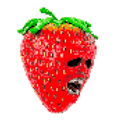 crying strawberry