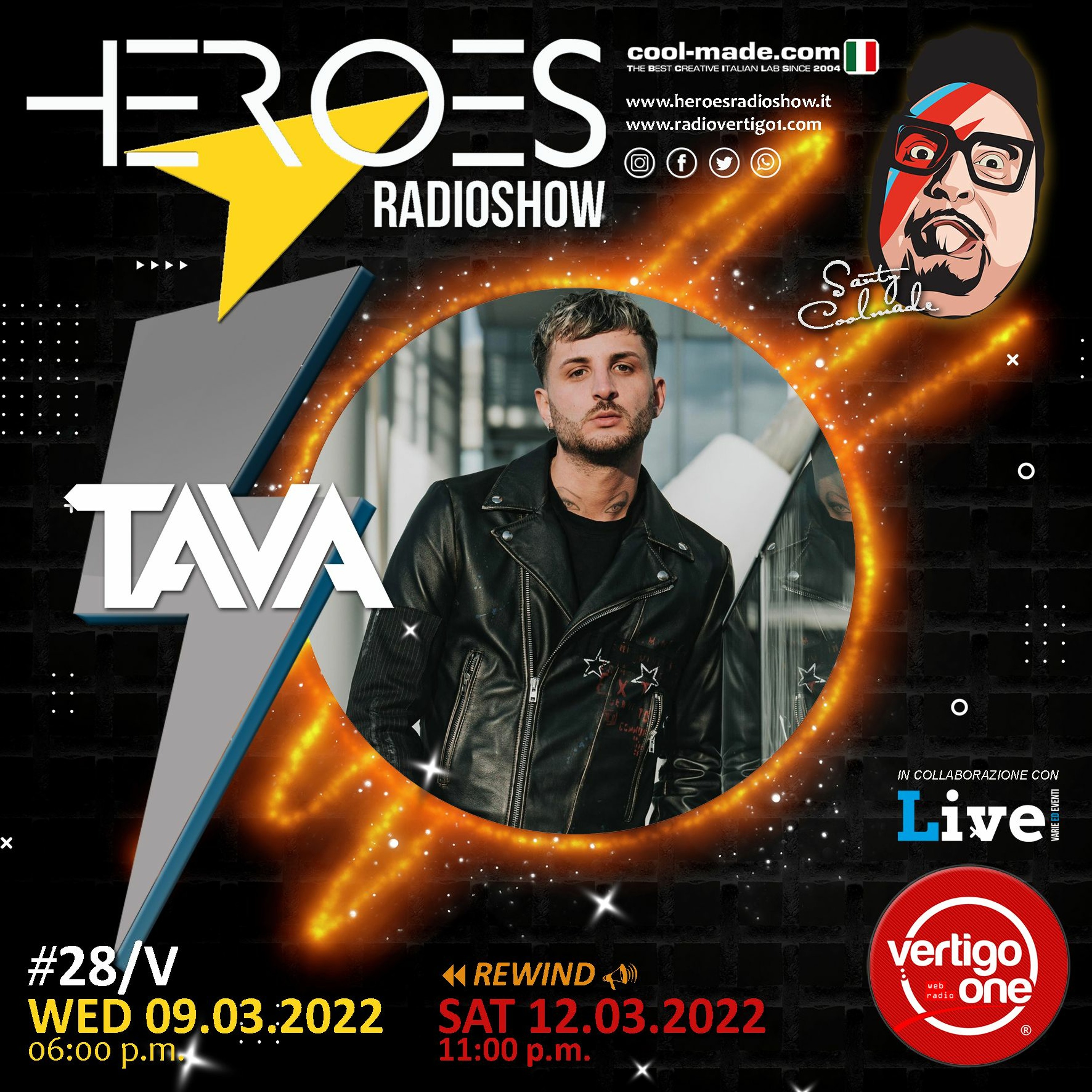 #28/2021-22> HEROES RadioShow - Special Guest  TAVA episode artwork