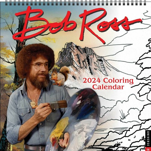 Stream ??pdf^^ 🌟 Bob Ross 2024 Coloring Wall Calendar [R.A.R] by