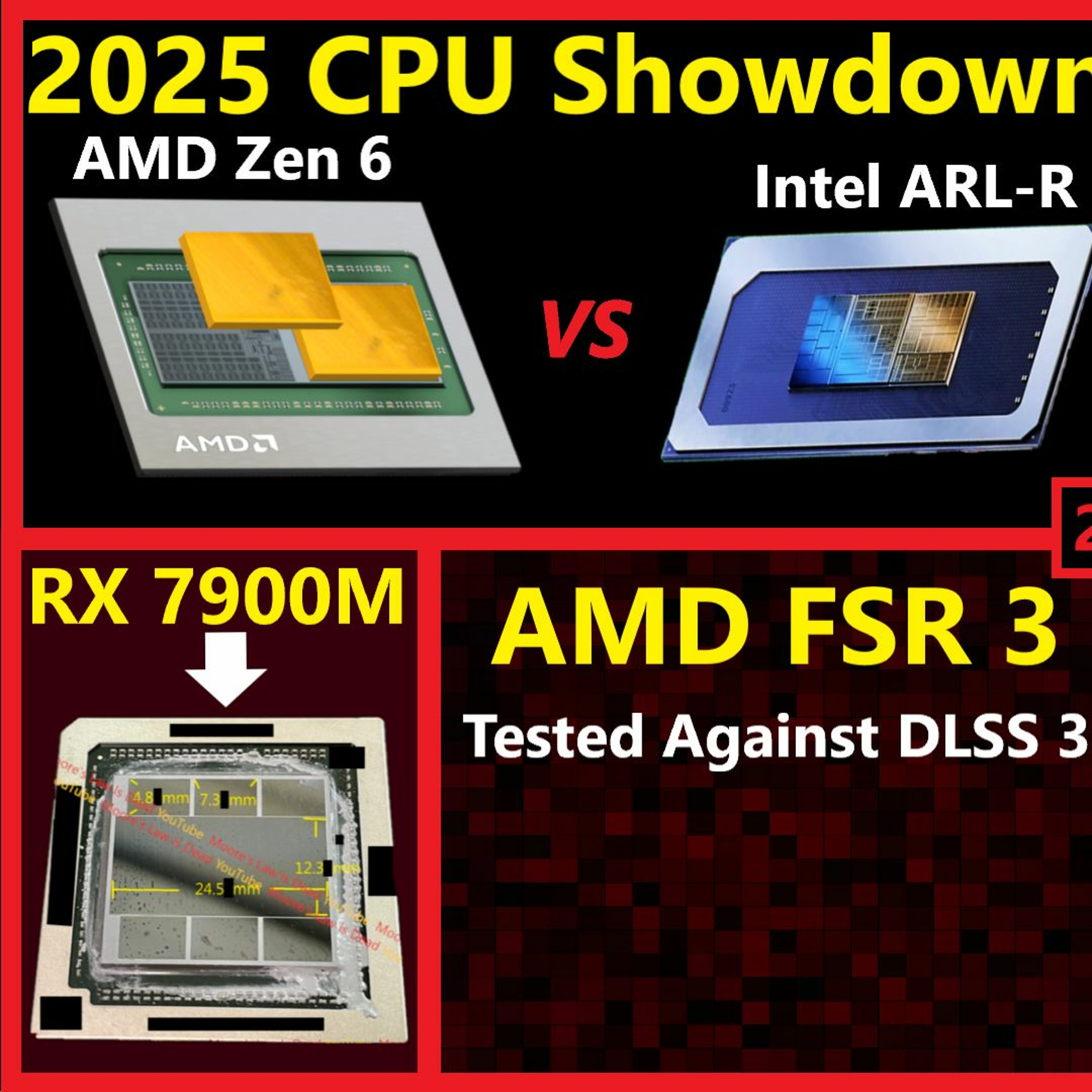 cover of episode 226. Zen 6 vs Arrow Lake Refresh, Intel 14th Gen, AMD FSR 3, RX 7900M, Threadripper