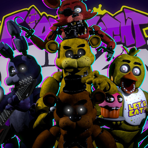 FNF vs FNaF 1| the happiest day