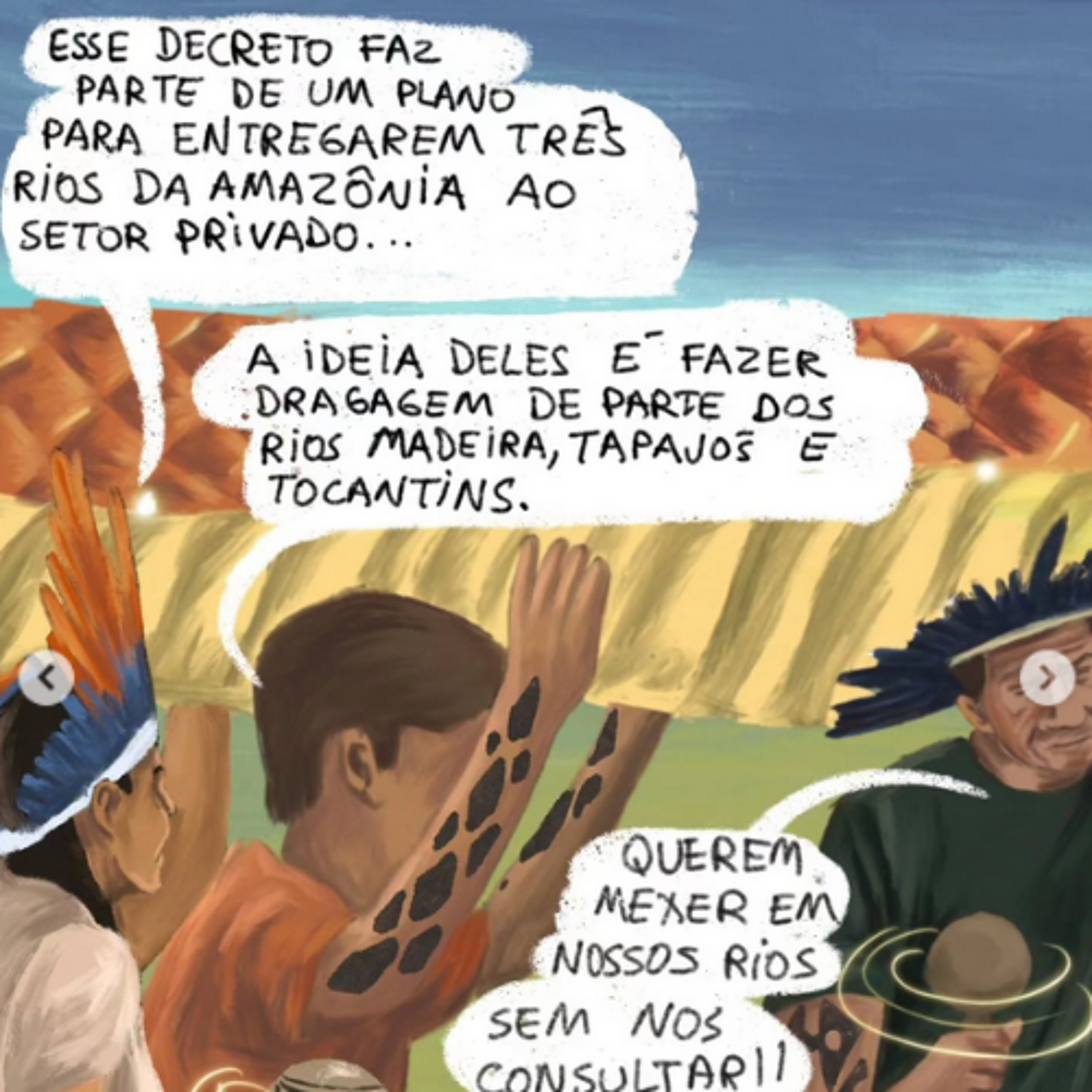 Carta do Parentinho pela regovação do decreto que privatiza o Tapajós é lida no Alô Comunidade