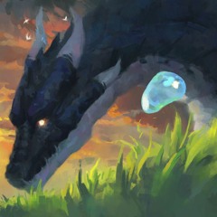 a slime and a dragon