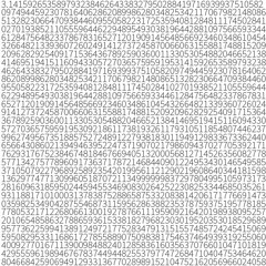 Composition Pi (to the 1500th decimal place)