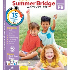 Summer Bridge Activities Preschool to Kindergarten Workbooks, Phonics, Handwriting, Math, Early Lear