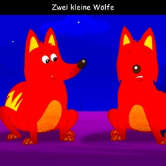Zwei kleine Wölfe gehen des Nachts im Dunkeln - Techno Remix