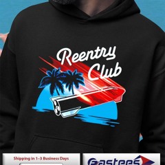 Reentry club coconut trees rocket shirt