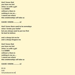 Sober (short version)