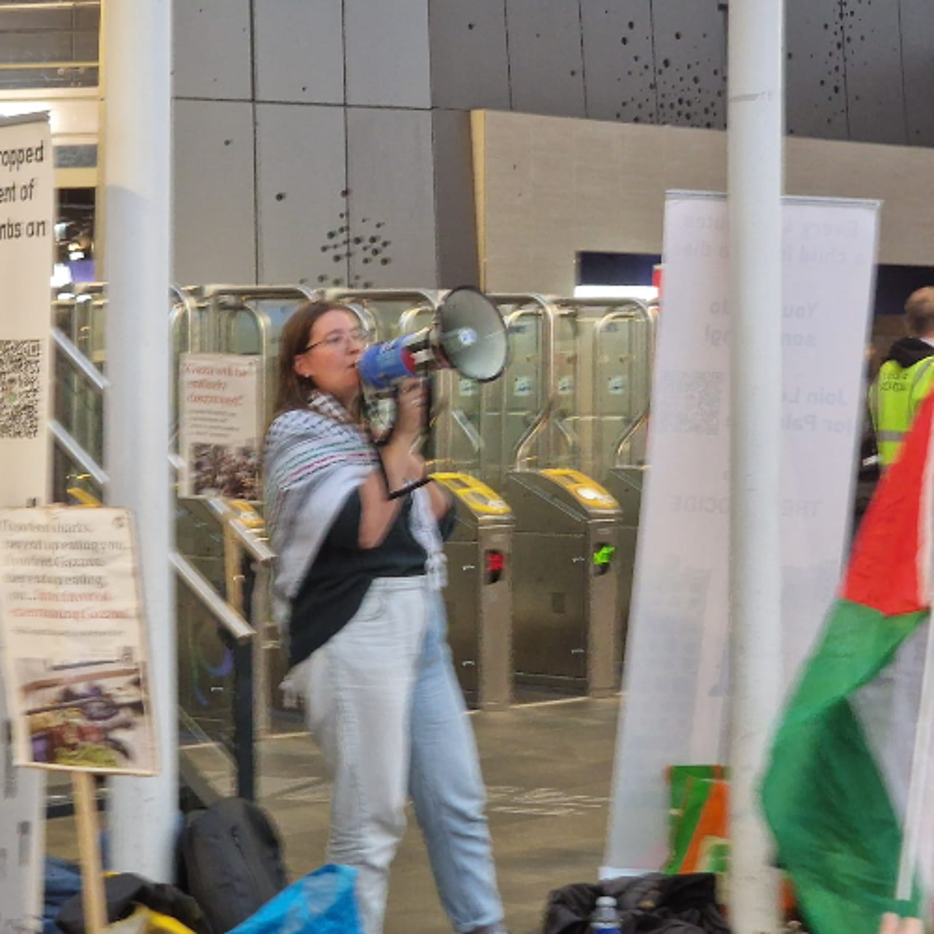 2025-10-07 Pien Kemeling van de Dolle Mina's Leiden over palestinaprotest episode artwork