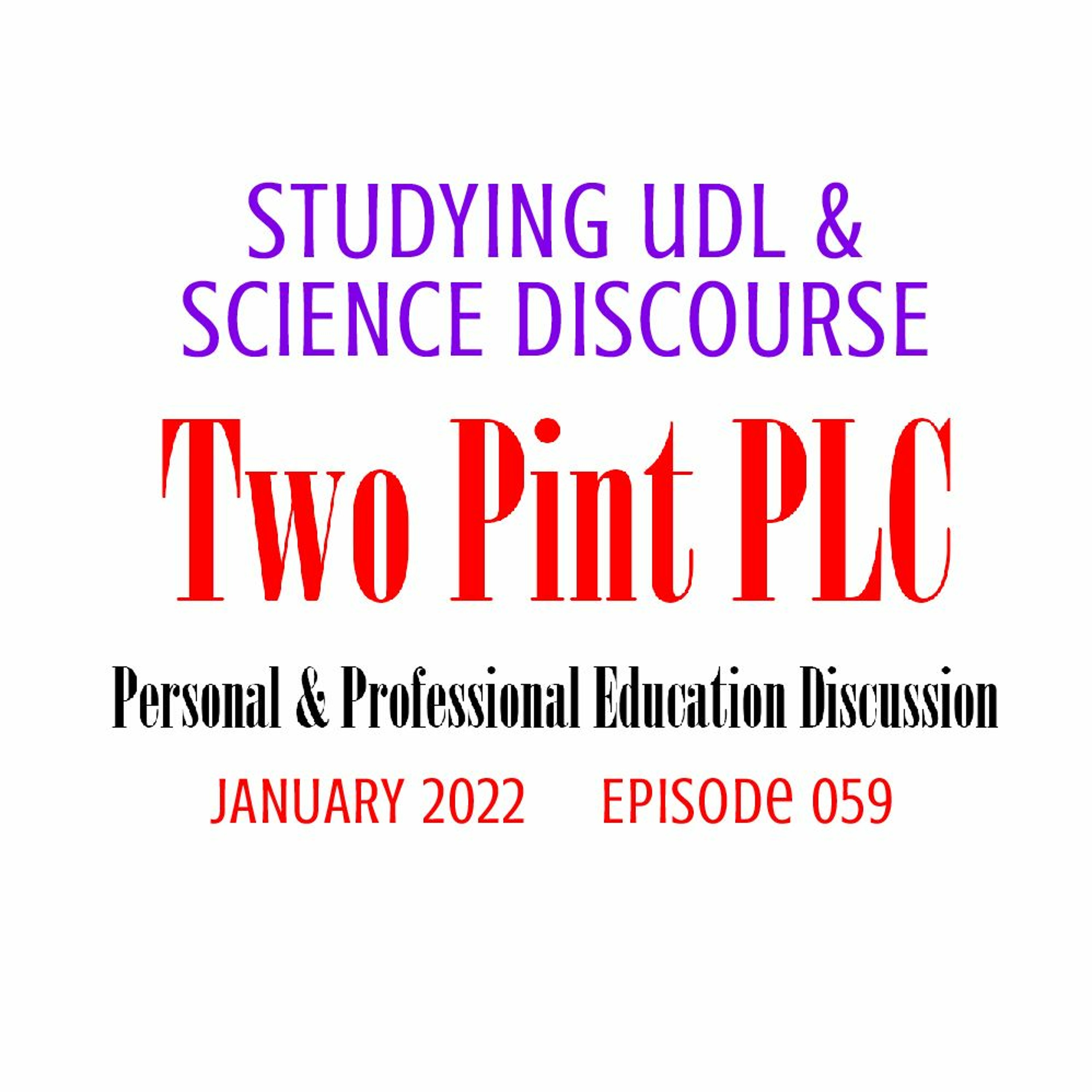 059 Studying UDL And Science Discourse