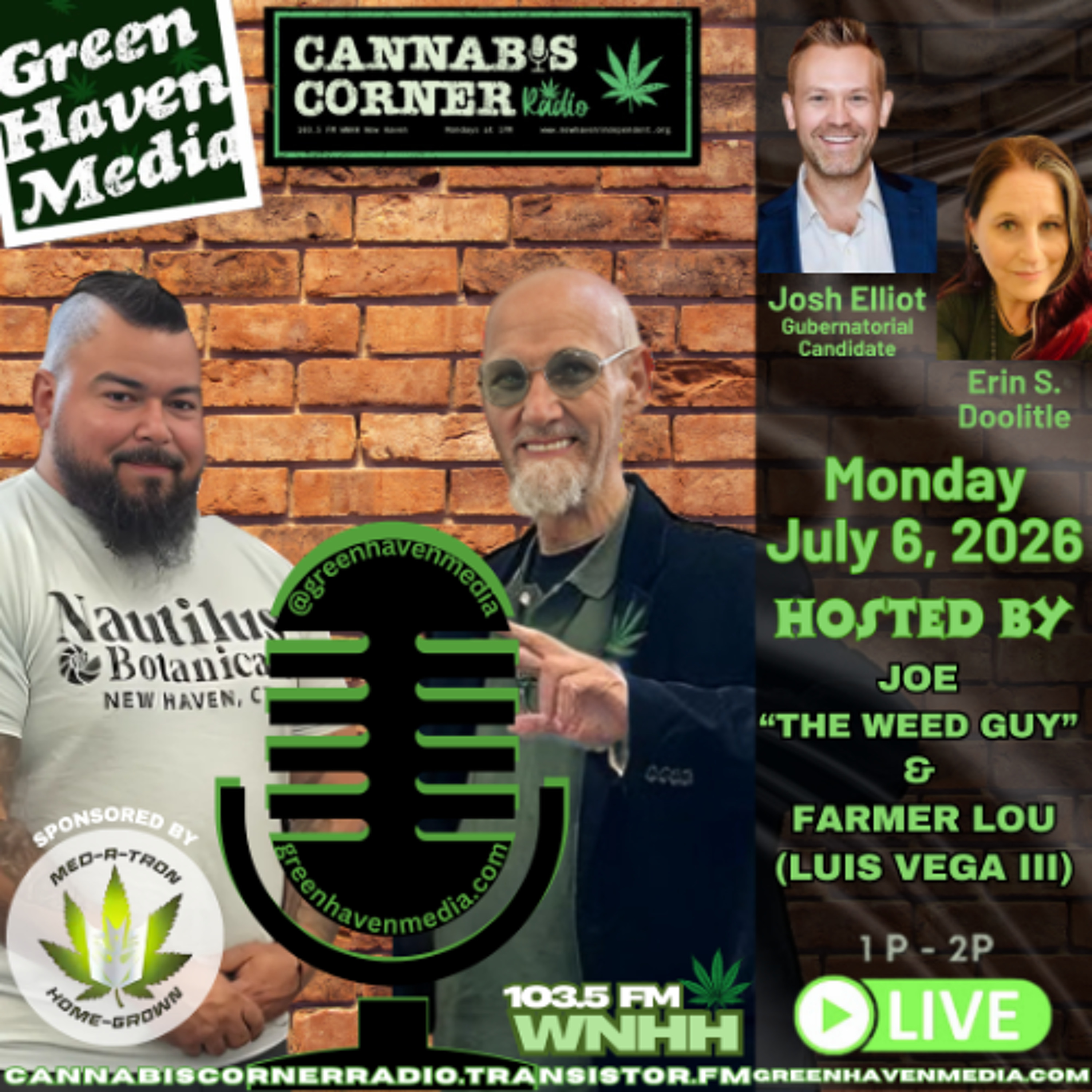Cannabis Corner Radio: Josh Elliot & Erin S. Doolitle episode artwork