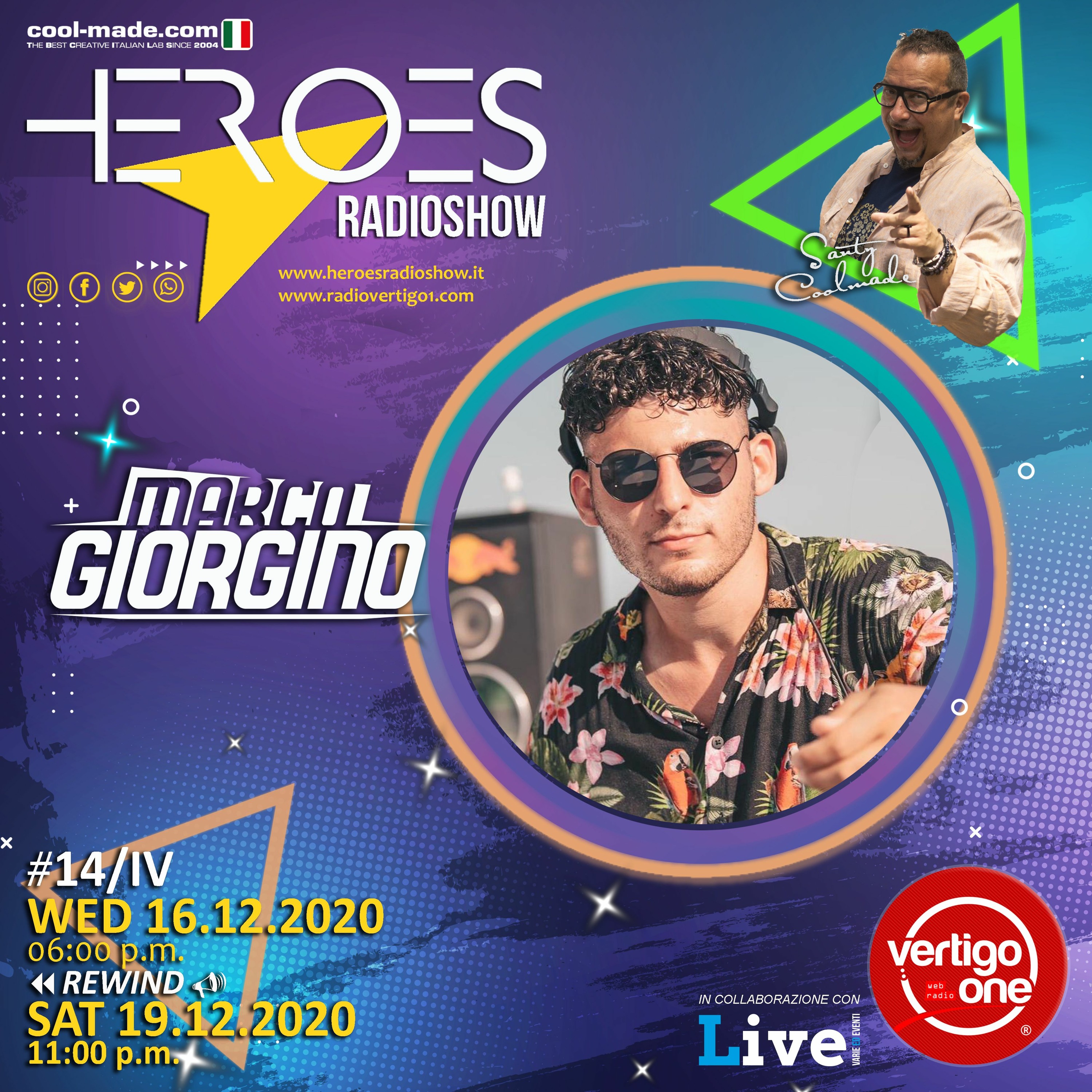 #14/2020-21> HEROES RadioShow - Special Guest MARCO GIORGINO episode artwork