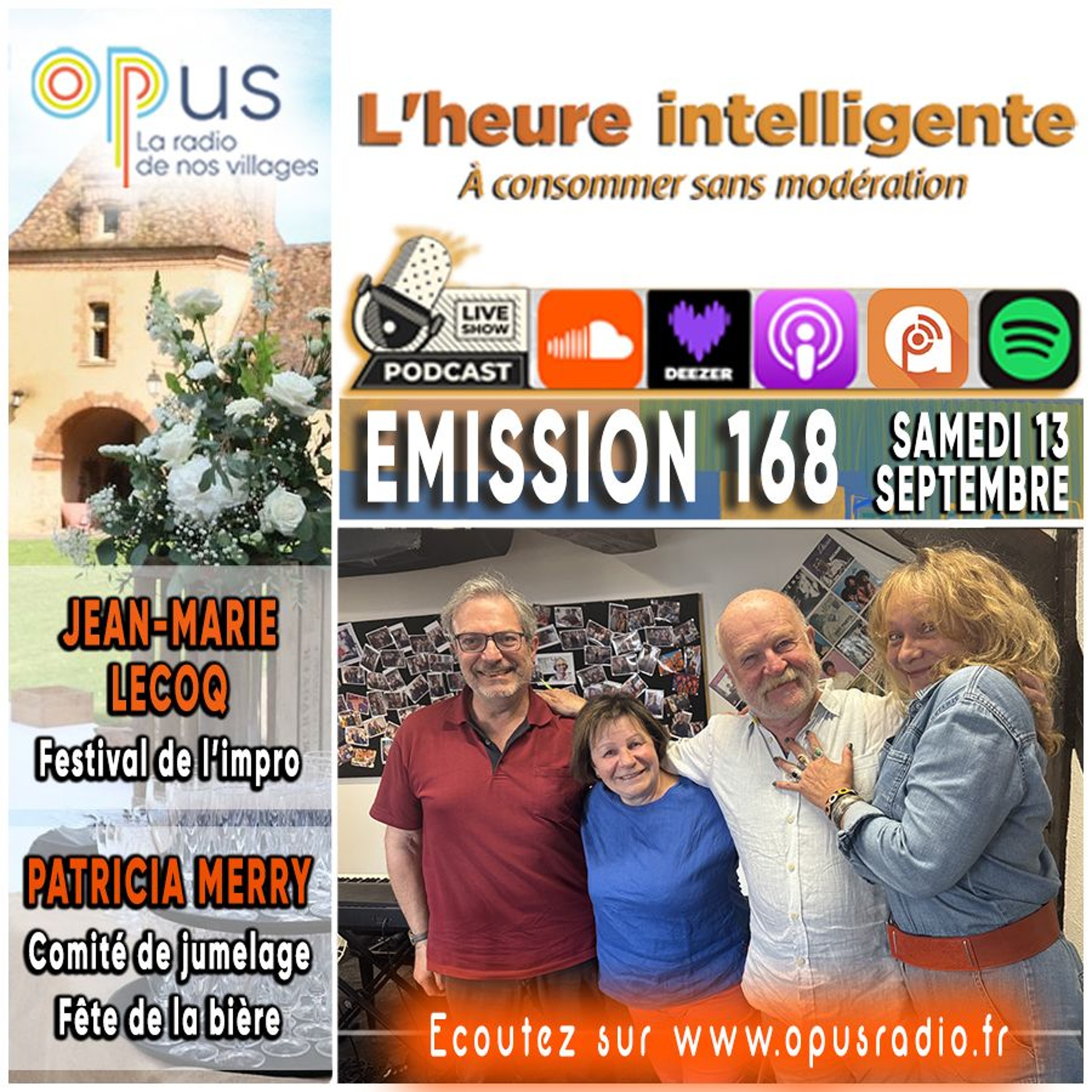 L’heure intelligente EM168 - 13/09/25 : Festival de l'IMPRO à Montigny et la fête de la bière