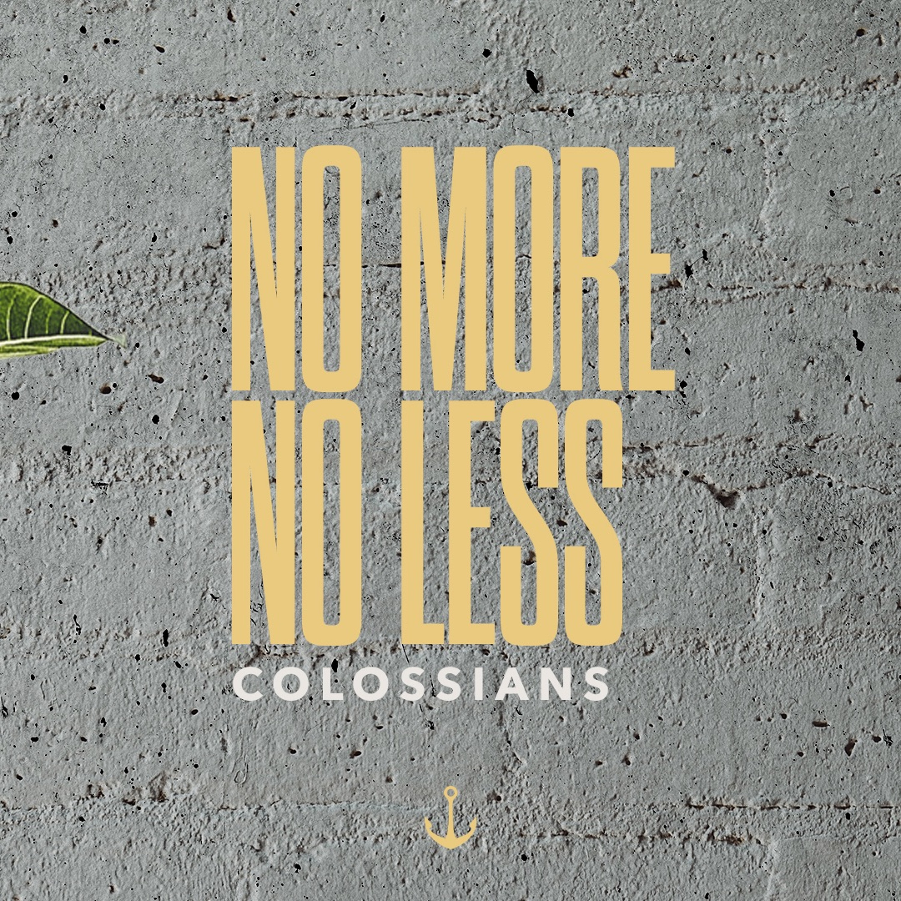 No More, No Less
