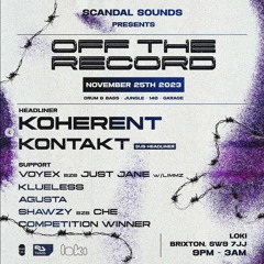 SCANDAL SOUNDS: ‘OFF THE RECORD’ (Treeger) COMP MIX ENTRY