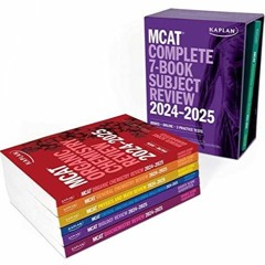 PDF BOOK MCAT Complete 7-Book Subject Review 2024-2025, Set Includes Books, Onli