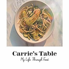 [ACCESS] KINDLE 🧡 Carrie’s Table: My Life Through Food by Carrie Jones Faina KINDLE
