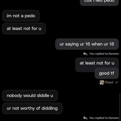 "ur not worthy of diddling" (prod 𝕡𝕒𝕣𝕒𝕕𝕚𝕤𝕖)