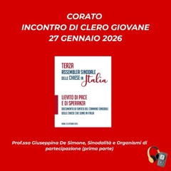 Prof.ssa Giuseppina De Simone, Sinodalità e Organismi di partecipazione (prima parte)